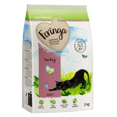 Multipack risparmio! 9 kg Feringa Adult Pressato a freddo - 3 x 3 kg Tacchino