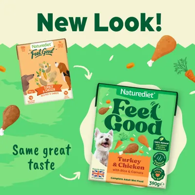 Naturediet Feel Good Adult - Turkey & Chicken - Saver Pack: 36 x 390g Naturediet Feel Good Adult - Turkey & Chicken - Saver Pack: 36 x 390g