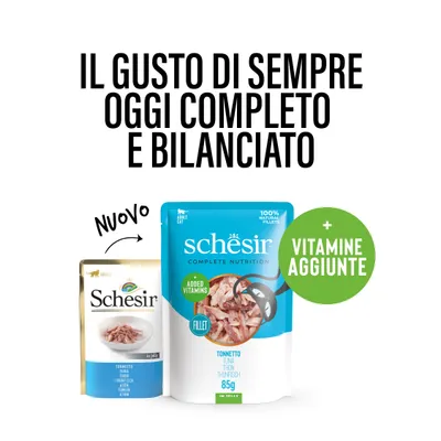 Schesir Complete Nutrition Filetti in gelatina Buste 6 x 85 g