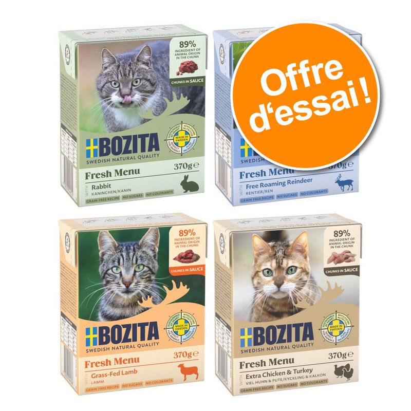 Lot Mixte Bozita Tetra Bouchées pour chat 48 x 370 g