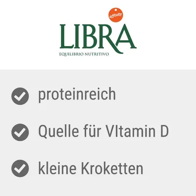 Affinity Libra. Proteinreich, Quelle für Vitamin D, kleine Kroketten.