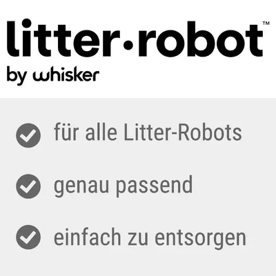 litter-robot by whisker. Für alle Litter-Robots, genau passend, einfach zu entsorgen.