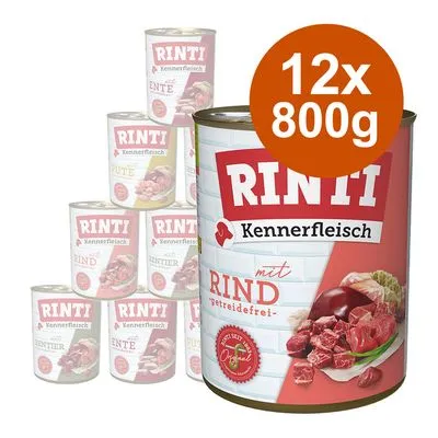 Økonomipakke RINTI Kennerkjøtt 12 x 800 g