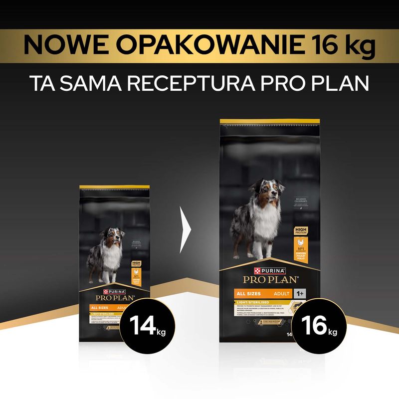 PURINA PRO PLAN All Sizes Adult Light/Sterilised