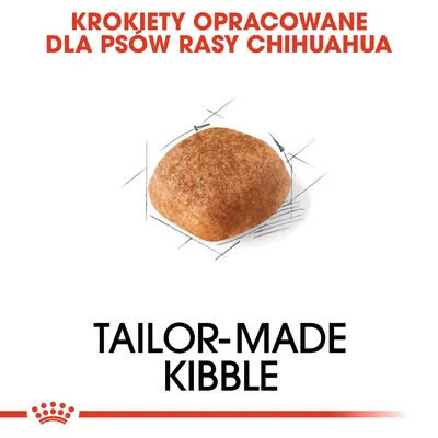 Krokiety opracowane dla psów rasy Chihuahua. Tailor-made kibble.