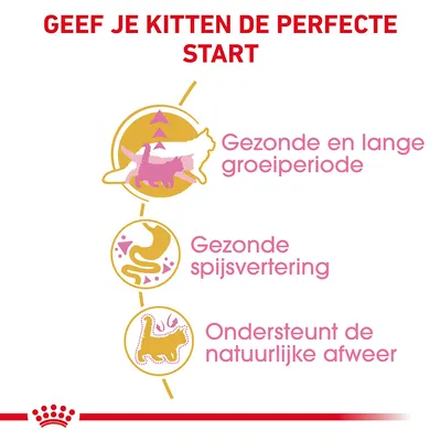 Geef je kitten de perfecte start: Gezonde en lange groeiperiode, gezonde spijsvertering, ondersteunt de natuurlijke afweer.
