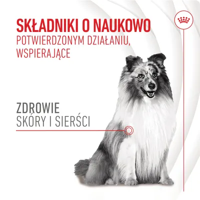 Składniki o naukowo potwierdzonym działaniu, wspierające zdrowie skóry i sierści. Zdrowie skóry i sierści.