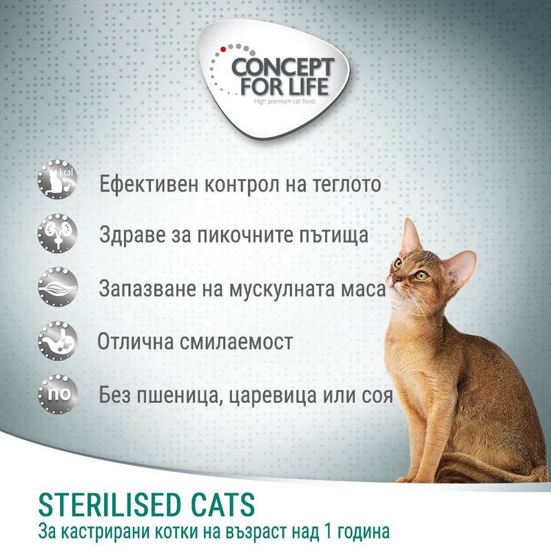 Concept for Life Sterilised Cats със сьомга
