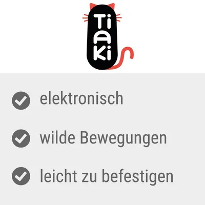 Tiaki, elektronisch, wilde Bewegungen, leicht zu befestigen (texte en allemand)
