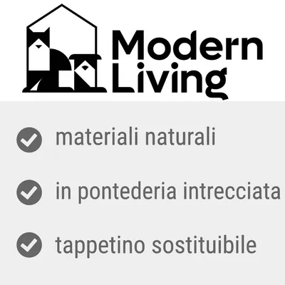 Modern Living. materiali naturali, in pontederia intrecciata, tappetino sostituibile