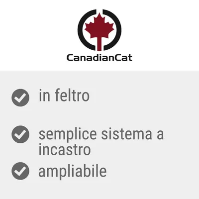 CanadianCat: in feltro, semplice sistema a incastro, ampliabile