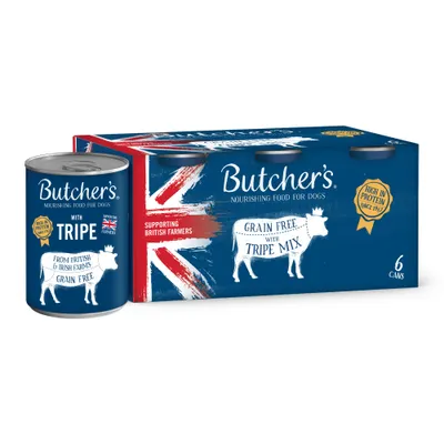 Butcher's Grain Free Tripe Mix 6 x 400g - Mixed Pack Butcher's Grain Free Tripe Mix 6 x 400g - Mixed Pack