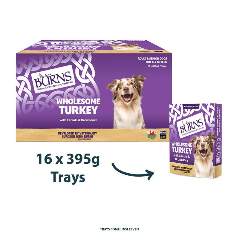 Burns natvoer voor honden 16 x 395 g