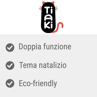 Tiaki. Doppia funzione, tema natalizio, eco-friendly.
