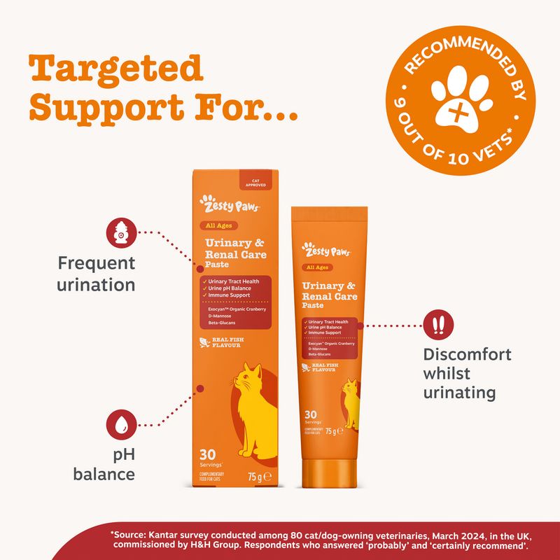 Zesty Paws Cat Urinary Care paszta