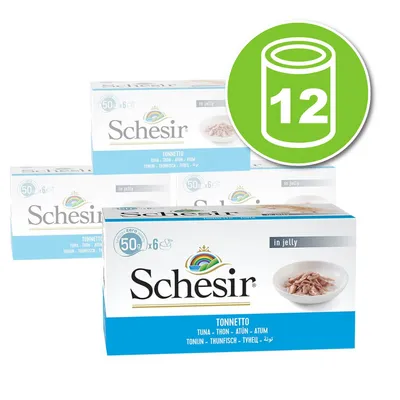 Lot Schesir Small en gelée 12 x 50 g pour chat