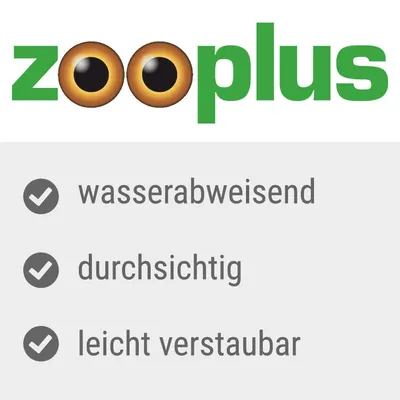 Zooplus. Eigenschaften: wasserabweisend, durchsichtig, leicht verstaubar.
