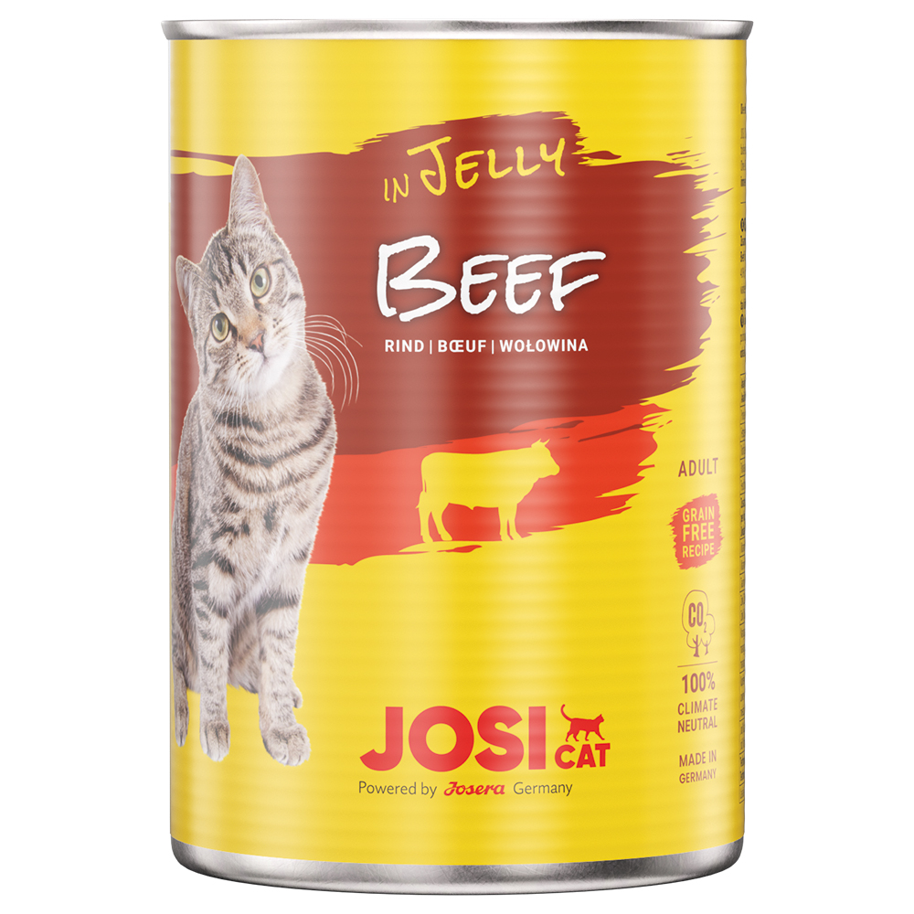 Fotografie produktu: JosiCat konzerva v želé 12 x 400 g - hovězí