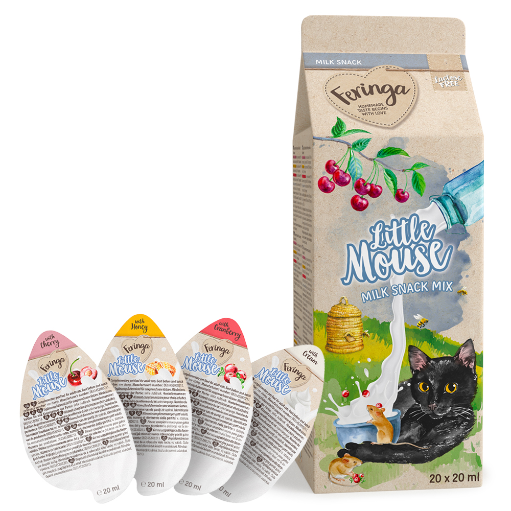 Fotografia produktu: Feringa Little Mouse Milk Snack miešané balenie - miešané balenie: 20 x 20 ml