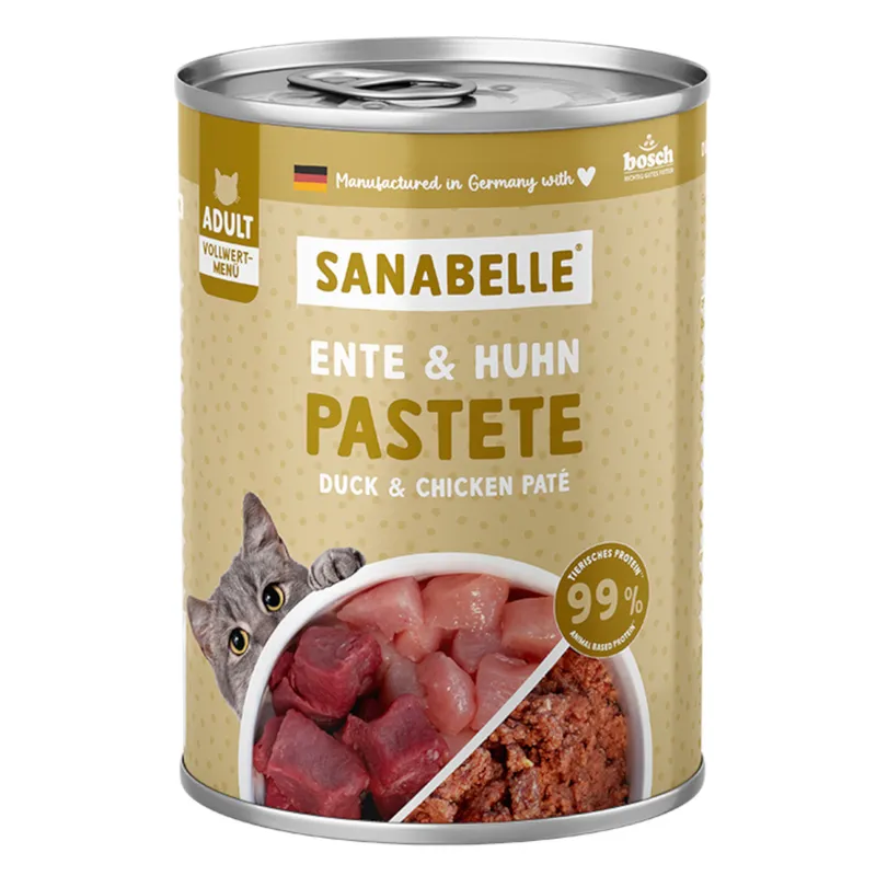 Sanabelle All Meat 24 x 400 g - Pack Ahorro - Pato y Pollo