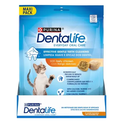 PURINA Dentalife Cat Dental Snacks - Chicken - Saver Pack: 3 x 140g