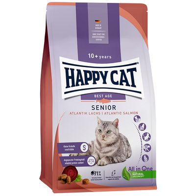 Happy Cat Senior con salmón del Atlántico 4 kg