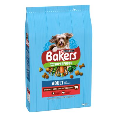 Bakers Adult with Tasty Beef & Country Vegetables 3kg