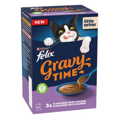 Felix Gravy Time 6 x 40g - Chicken & Salmon (6 x 40g)