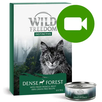 Przycisk odtwarzania wideo. Kliknij tutaj, aby obejrzeć film o produkcie Wild Freedom Instinctive Dense Forest 6 x 70 g.