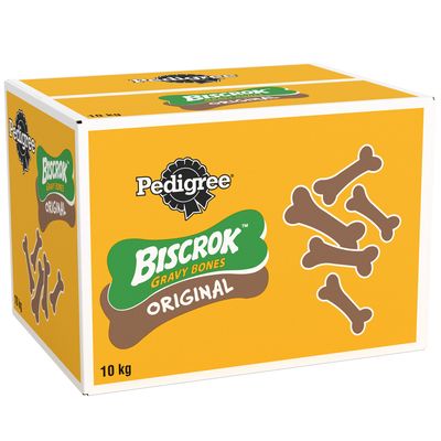 PEDIGREE® BISCROK™ Gravy Bones Adult Dog Treats Original Biscuits 10kg
