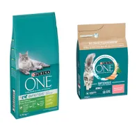  9,75 kg PURINA ONE + 2,8 kg Adult Lachs & Vollkorngetreide gratis! - Indoor Formula