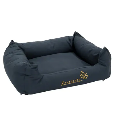 Set: hundsäng Sleepy Time Grey med kudde + Vetbed® Isobed SL hundfilt Paw - Set S