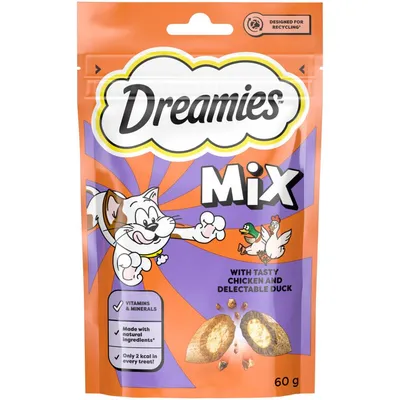 Dreamies Mix Cat Treats - Chicken & Duck