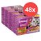 Multipack Whiskas Tasty Mix Portionsbeutel 48 x 85 g Country Collection in Sauce
