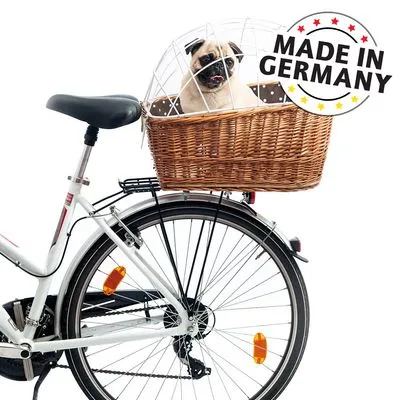 Aumüller Hondenfietsmand voor Bagagedrager met Tralies - L 56 x B 36 x H 50 cm - Aumüller Hondenfietsmand voor Bagagedrager met Tralies