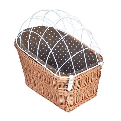 Aumüller Hunde-Fahrradkorb für Gepäckträger mit Schutzgitter L 56 x B 36 x H 50 cm