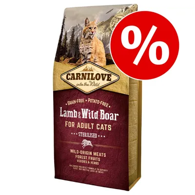 Икономична опаковка Carnilove 2 x 6 кг - Adult Cats Fresh, с пилешко и заешко