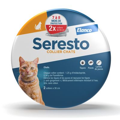 Seresto® Collier chat 2 colliers Seresto® chat, 38 cm