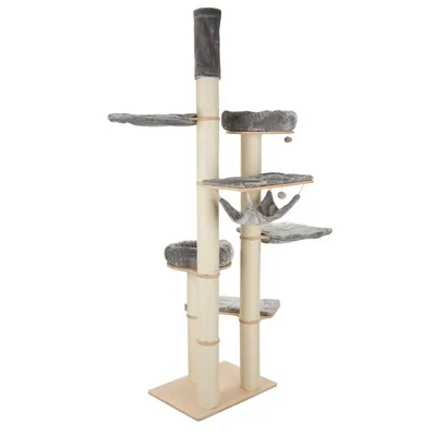 Natural Paradise Ceiling Cat Tree - Amaryllis  - Light Grey (2 packages*)
