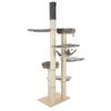 Rascador Natural Paradise Amaryllis para fijar al techo gris claro