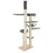 Rascador Natural Paradise Amaryllis para fijar al techo gris claro