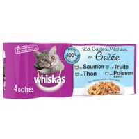 Whiskas La Carte 12 x 390 / 400 g Alimento umido per gatti - 12 x 390 g del Pescatore in Gelatina
