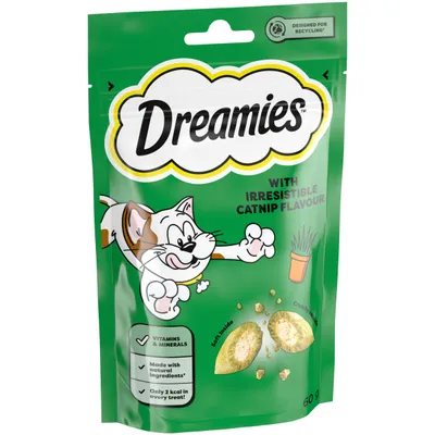 Dreamies Cat Treats - Catnip - 60g