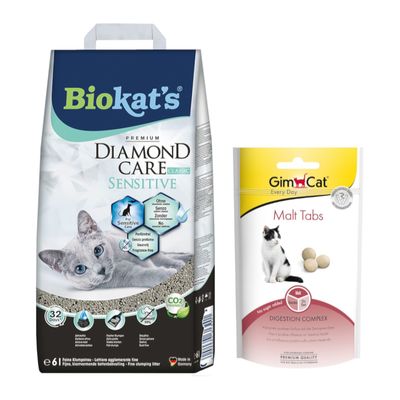 Biokat's DIAMOND CARE 10 l arena aglomerante + GimCat snacks 40 g ¡gratis!