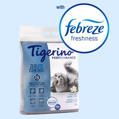 Prix avantageux ! Litière Tigerino Performance Multi-Cat XL-Grain, senteur talc pour bébé pour chat
