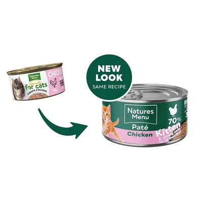 Natures Menu Pâté Cans Kitten - Chicken - 18 x 85g
