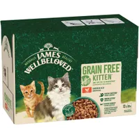 James Wellbeloved Kitten Hypoallergenic Pouches - Chicken in Jelly - Saver Pack: 48 x 85g