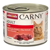 animonda Carny Adult Voordeelpakket 12 x 200 g Kattenvoer - Rund Puur