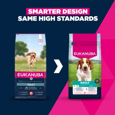 Eukanuba Premium Nutrition Adult Small & Medium Breed Laks