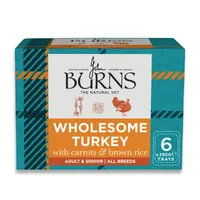 Burns Wholesome Turkey with Carrots & Brown Rice 6 x 395g - 6 x 395g